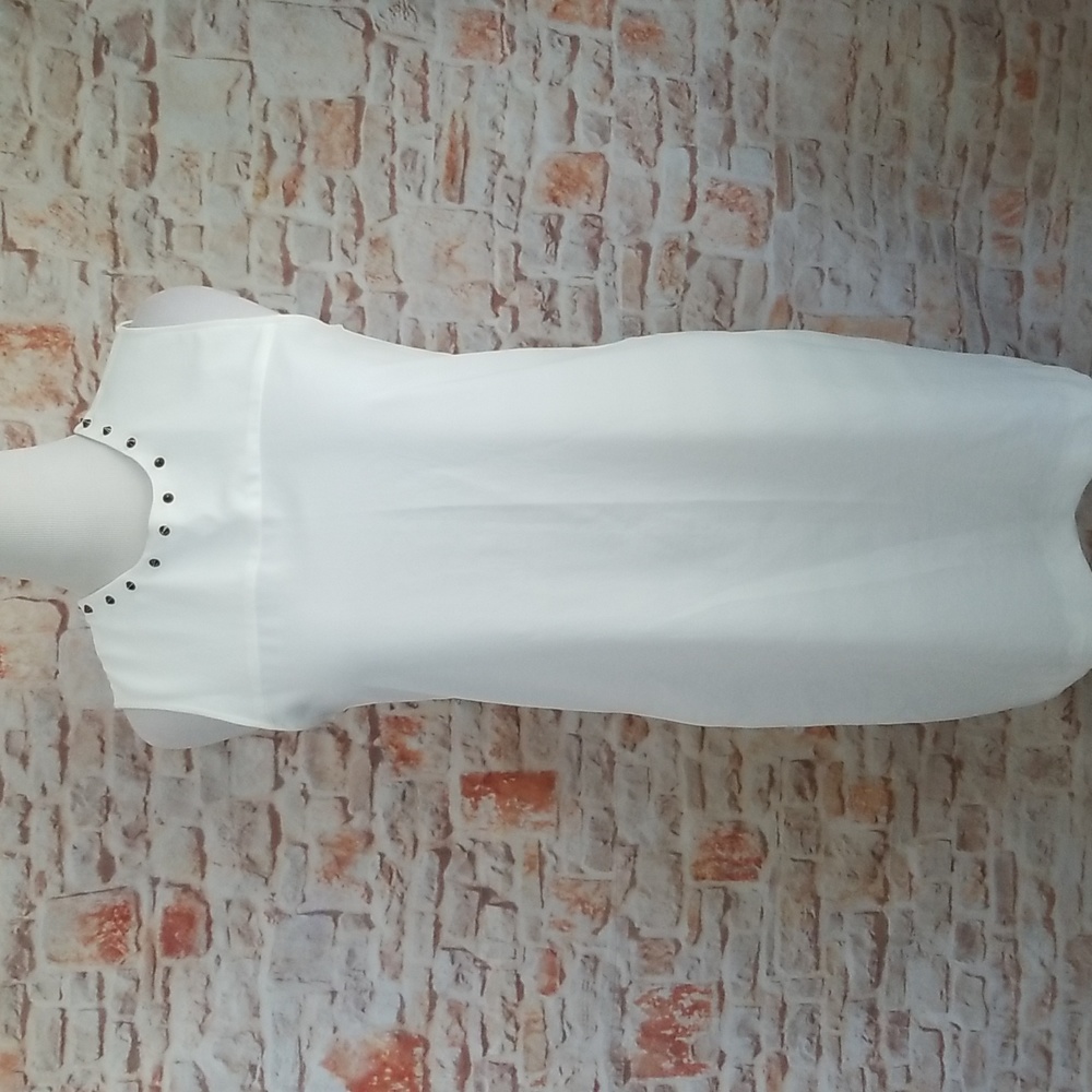 Zara White Studded Dress
